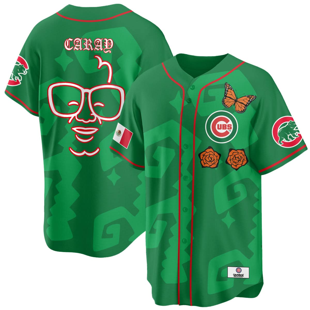 Chicago Cubs "Xicago" Mexican Heritage Jersey - Stitched-Cuztomshoes