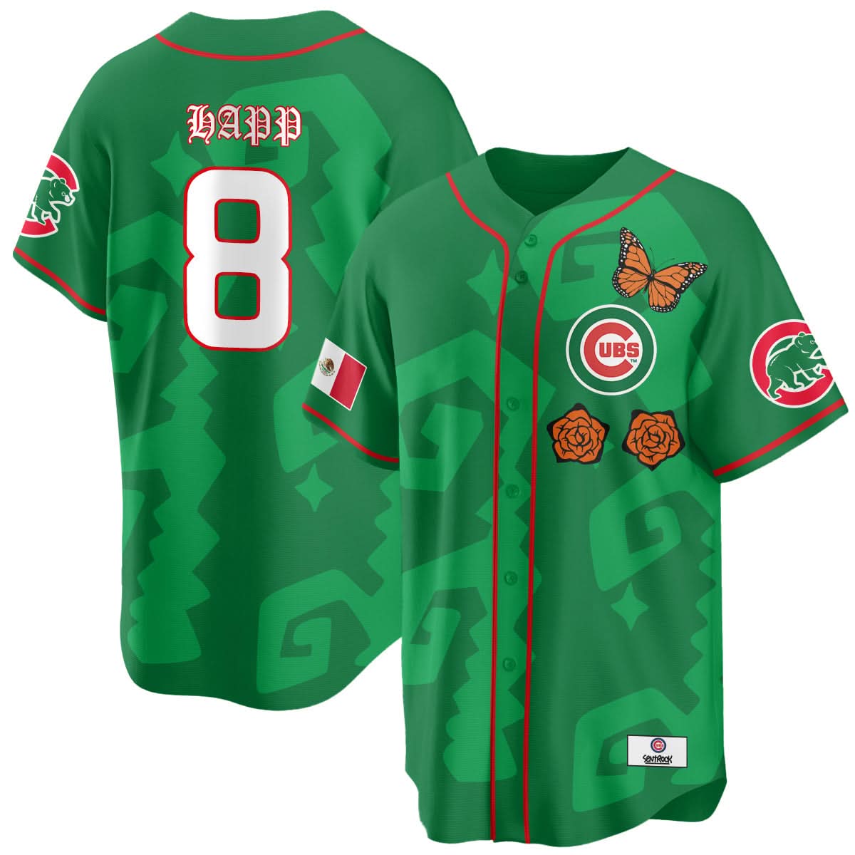 Chicago Cubs "Xicago" Mexican Heritage Jersey - Stitched-Cuztomshoes