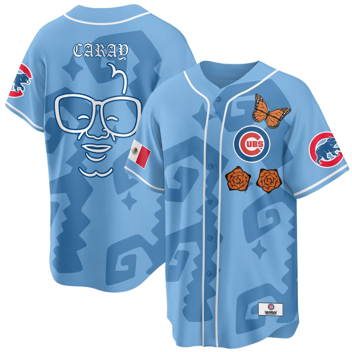 Chicago Cubs "Xicago" Mexican Heritage Jersey - Stitched-Cuztomshoes