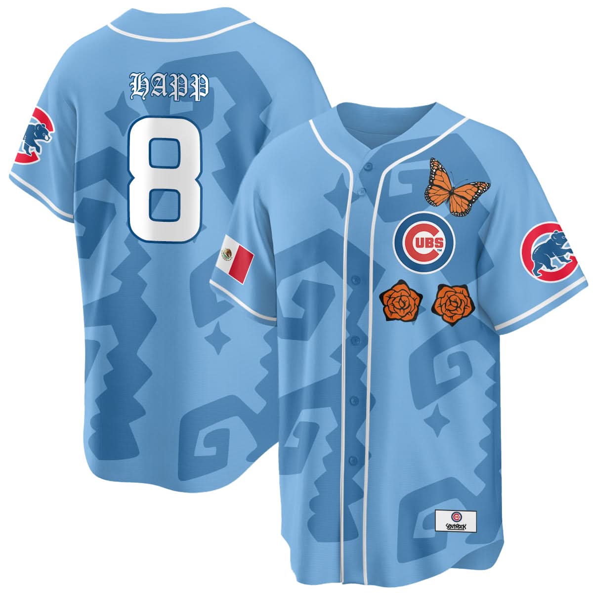 Chicago Cubs "Xicago" Mexican Heritage Jersey - Stitched-Cuztomshoes