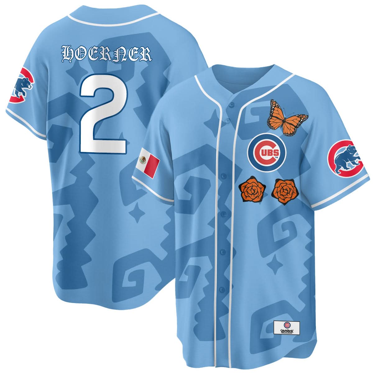 Chicago Cubs "Xicago" Mexican Heritage Jersey - Stitched-Cuztomshoes