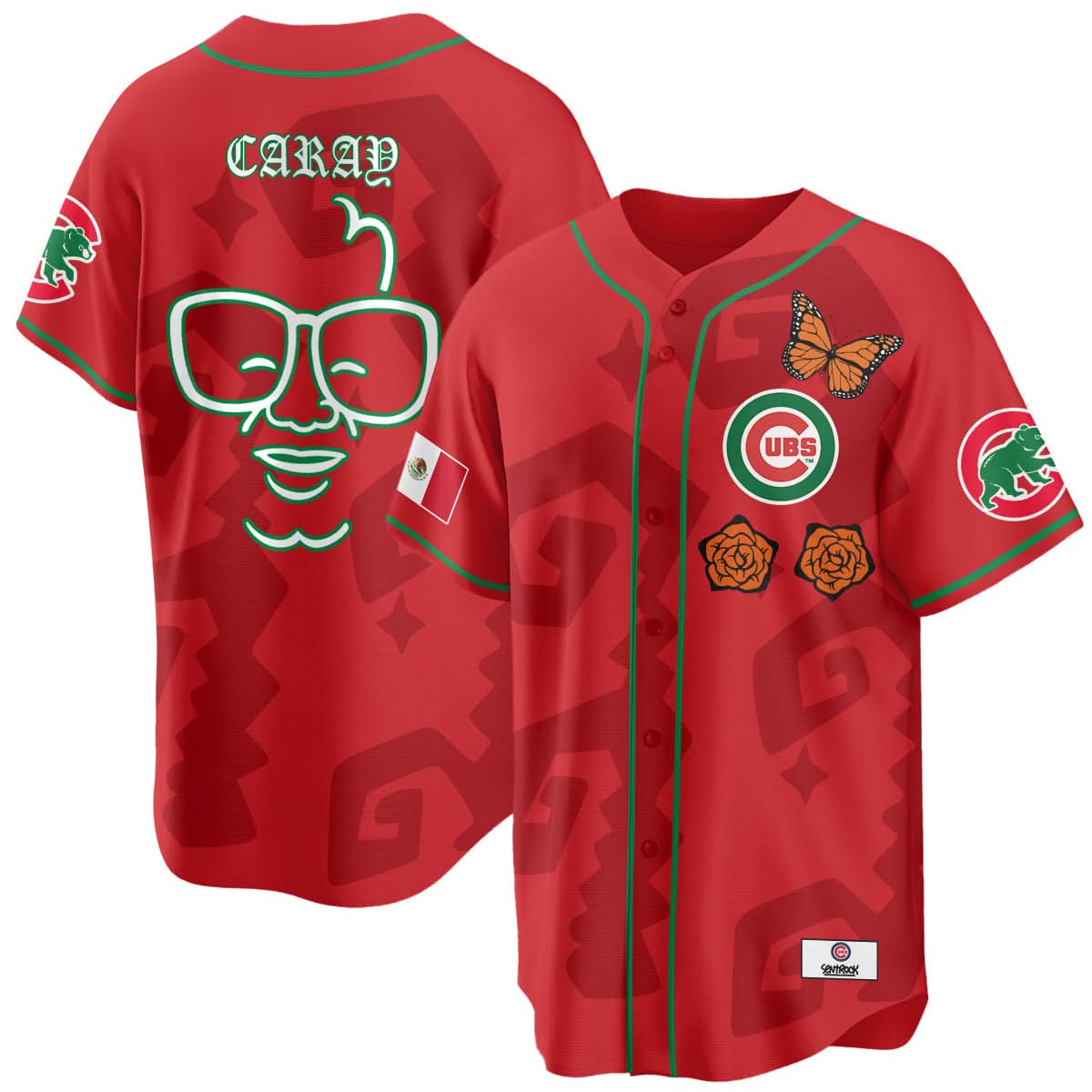 Chicago Cubs "Xicago" Mexican Heritage Jersey - Stitched-Cuztomshoes