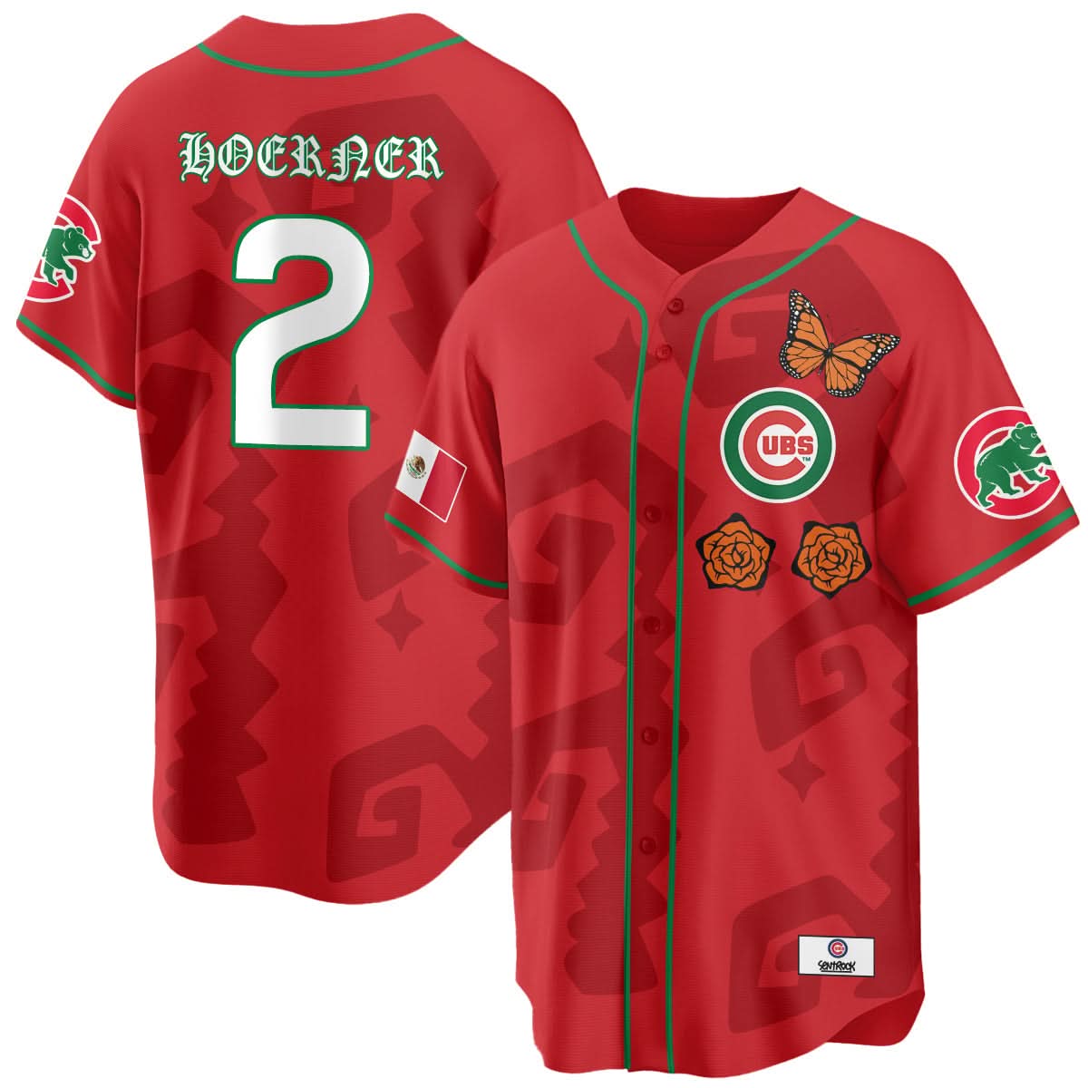 Chicago Cubs "Xicago" Mexican Heritage Jersey - Stitched-Cuztomshoes