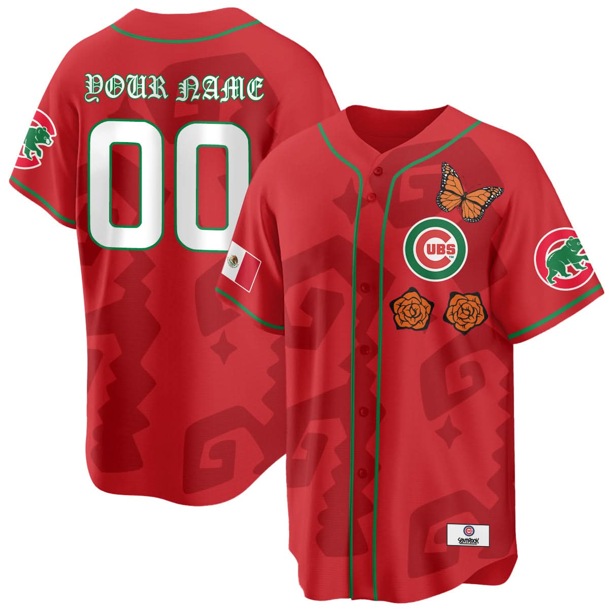 Chicago Cubs "Xicago" Mexican Heritage Custom Jersey - Stitched