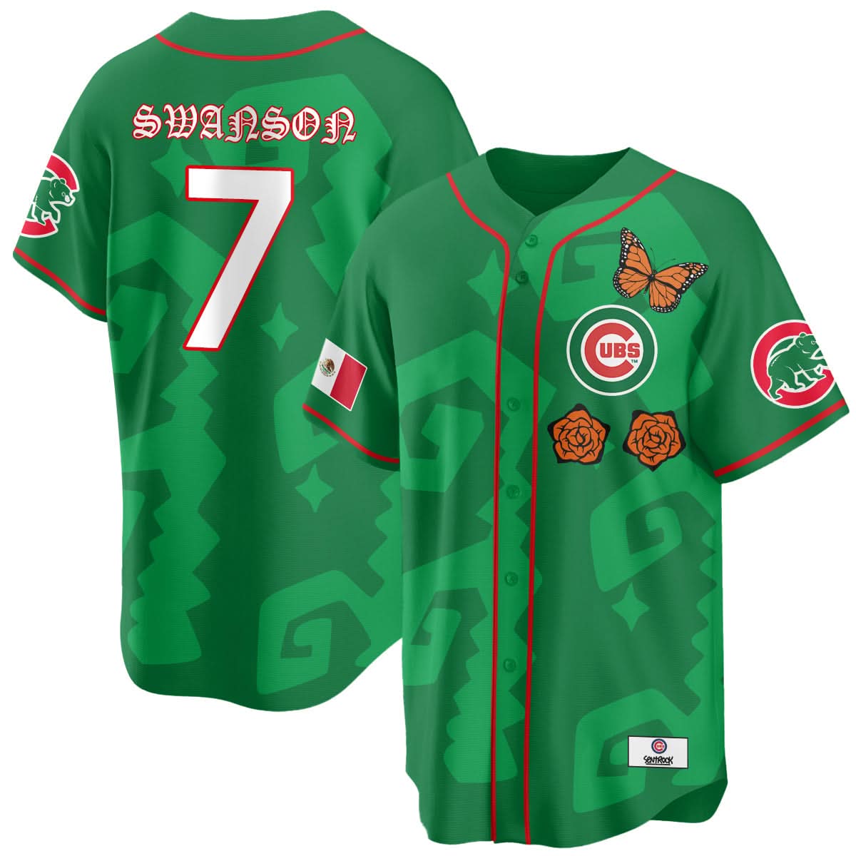 Chicago Cubs "Xicago" Mexican Heritage Jersey - Stitched-Cuztomshoes