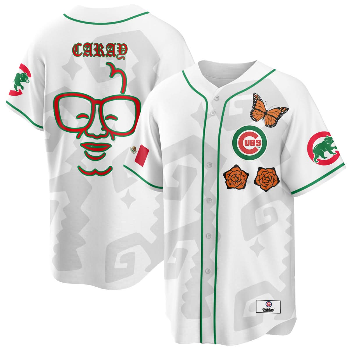 Chicago Cubs "Xicago" Mexican Heritage Jersey - Stitched-Cuztomshoes