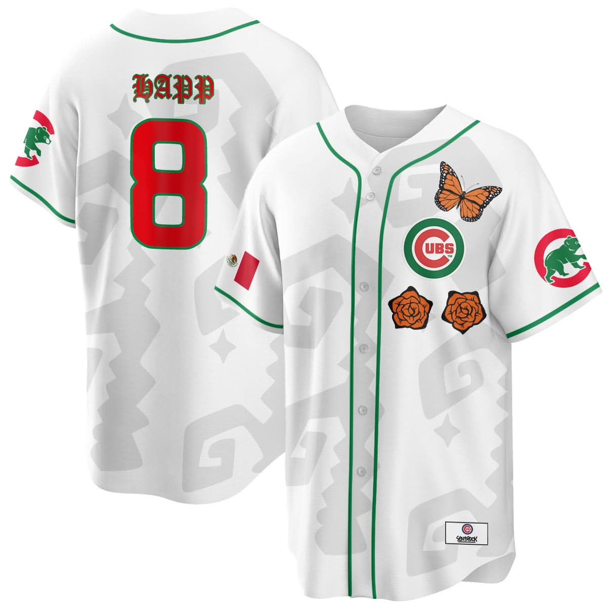 Chicago Cubs "Xicago" Mexican Heritage Jersey - Stitched-Cuztomshoes
