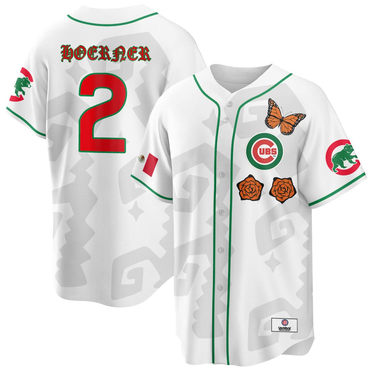 Chicago Cubs "Xicago" Mexican Heritage Jersey - Stitched-Cuztomshoes