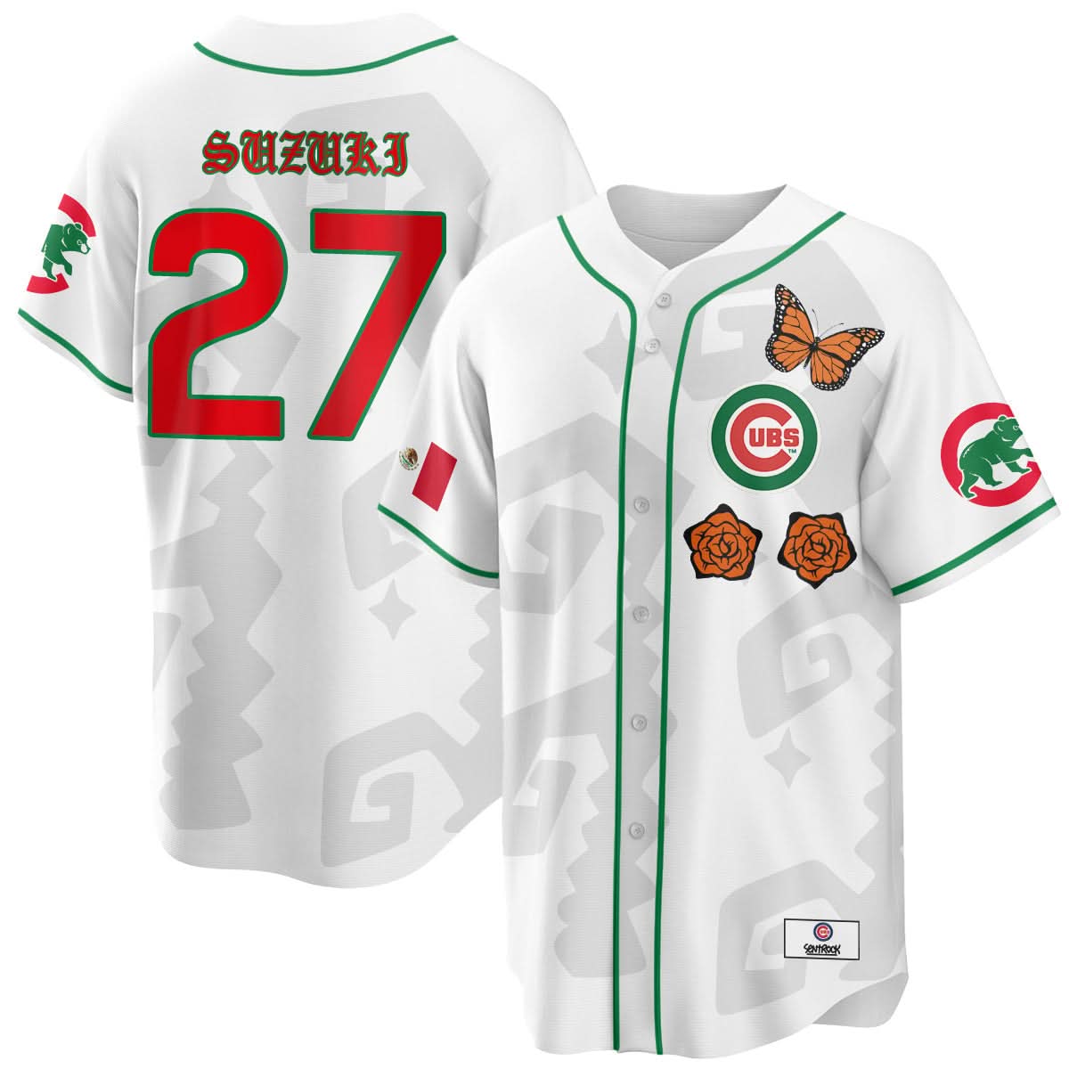 Chicago Cubs "Xicago" Mexican Heritage Jersey - Stitched-Cuztomshoes