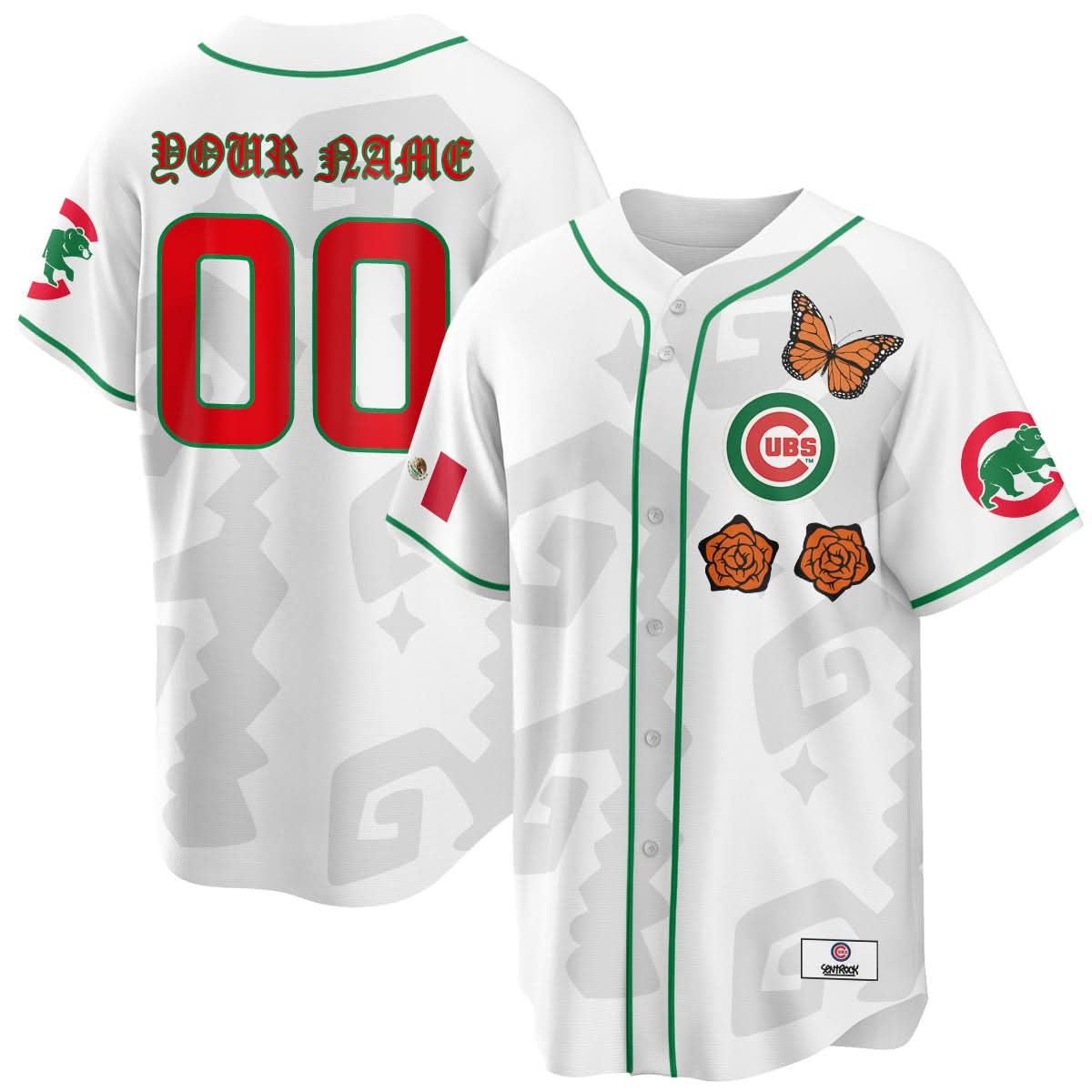 Chicago Cubs "Xicago" Mexican Heritage Custom Jersey - Stitched