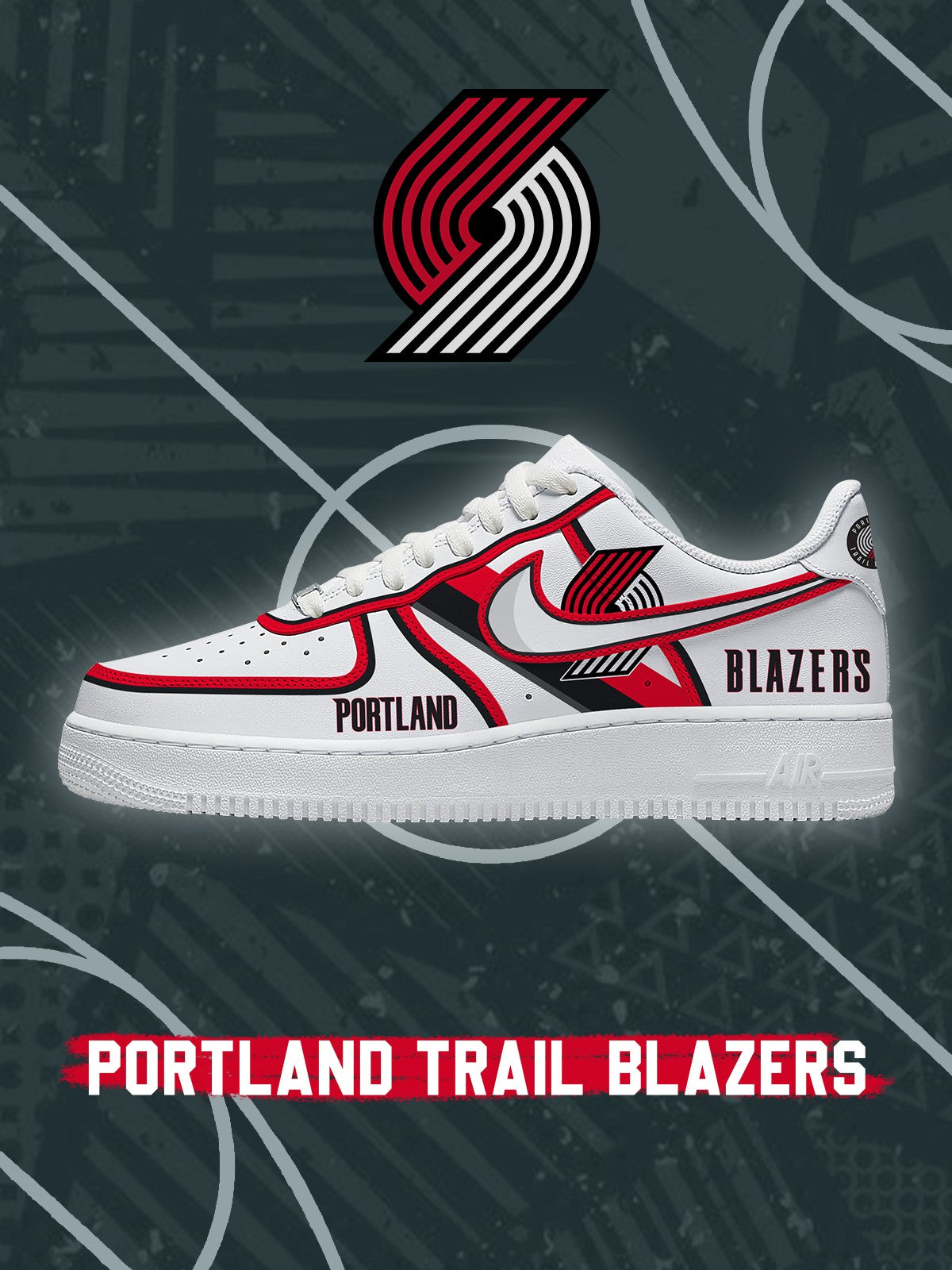 Portland Trail Basketball V.3 Custom Low-top Sneakers For Fans