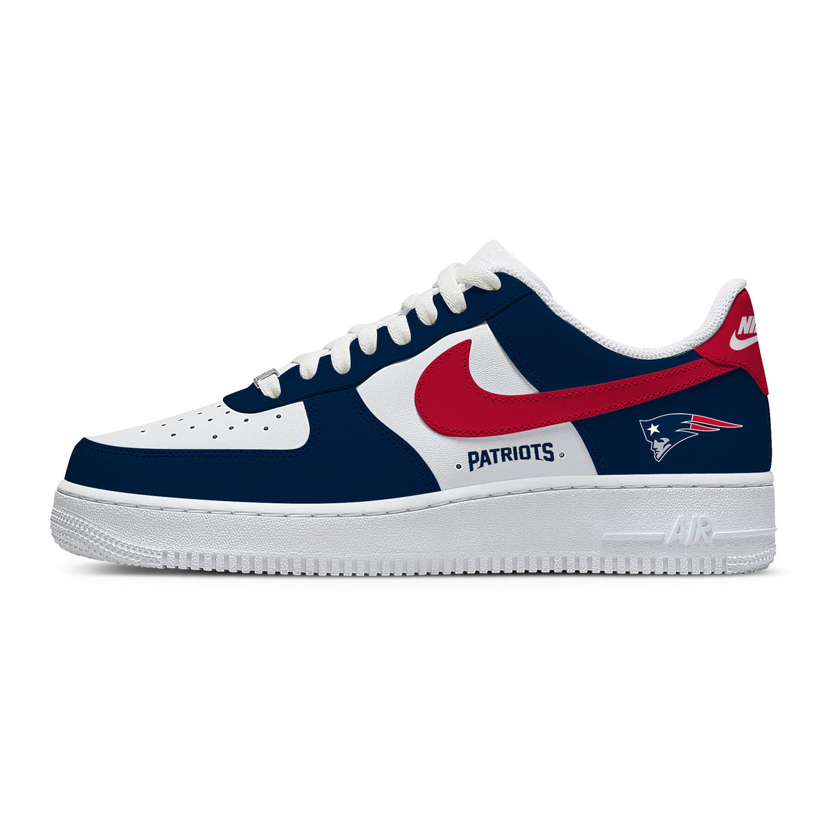 New England Custom Low-top Sneakers For Football Fans