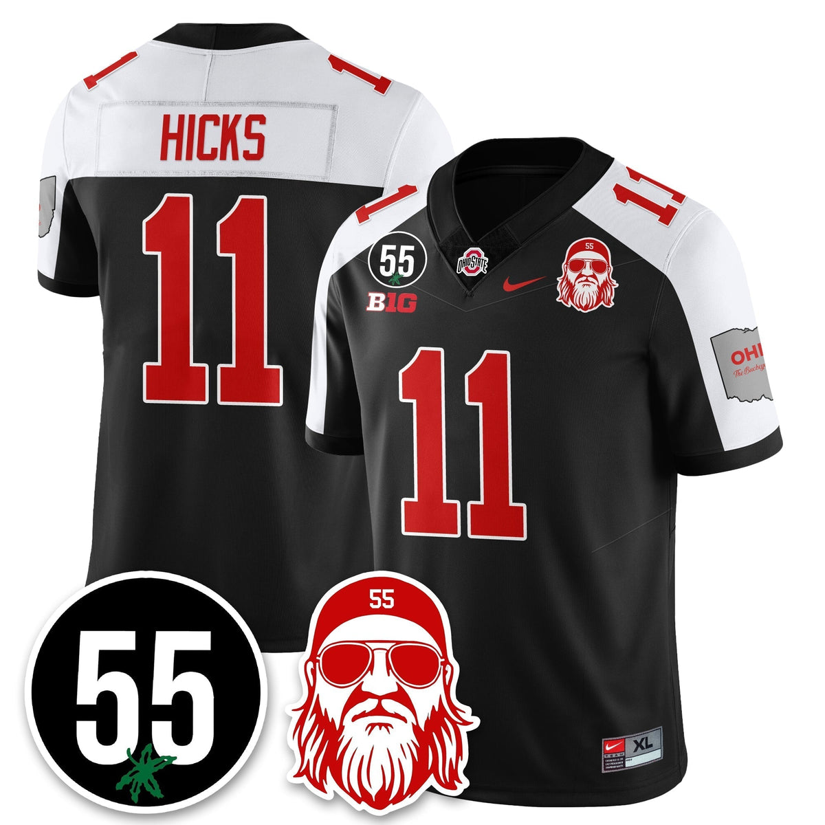 Ohio State Buckeyes Vapor Limited Jersey - Nick Mangold Patch