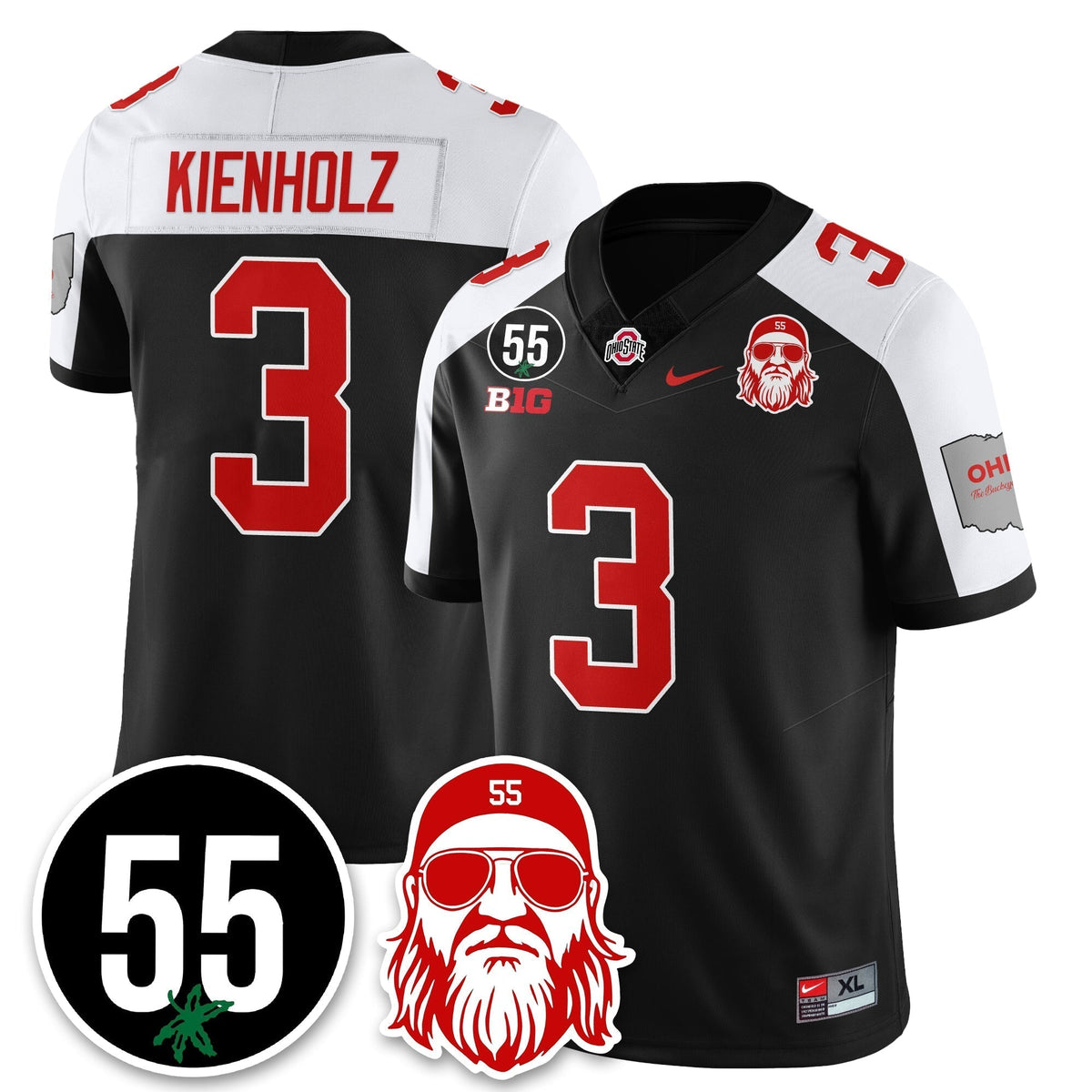 Ohio State Buckeyes Vapor Limited Jersey - Nick Mangold Patch