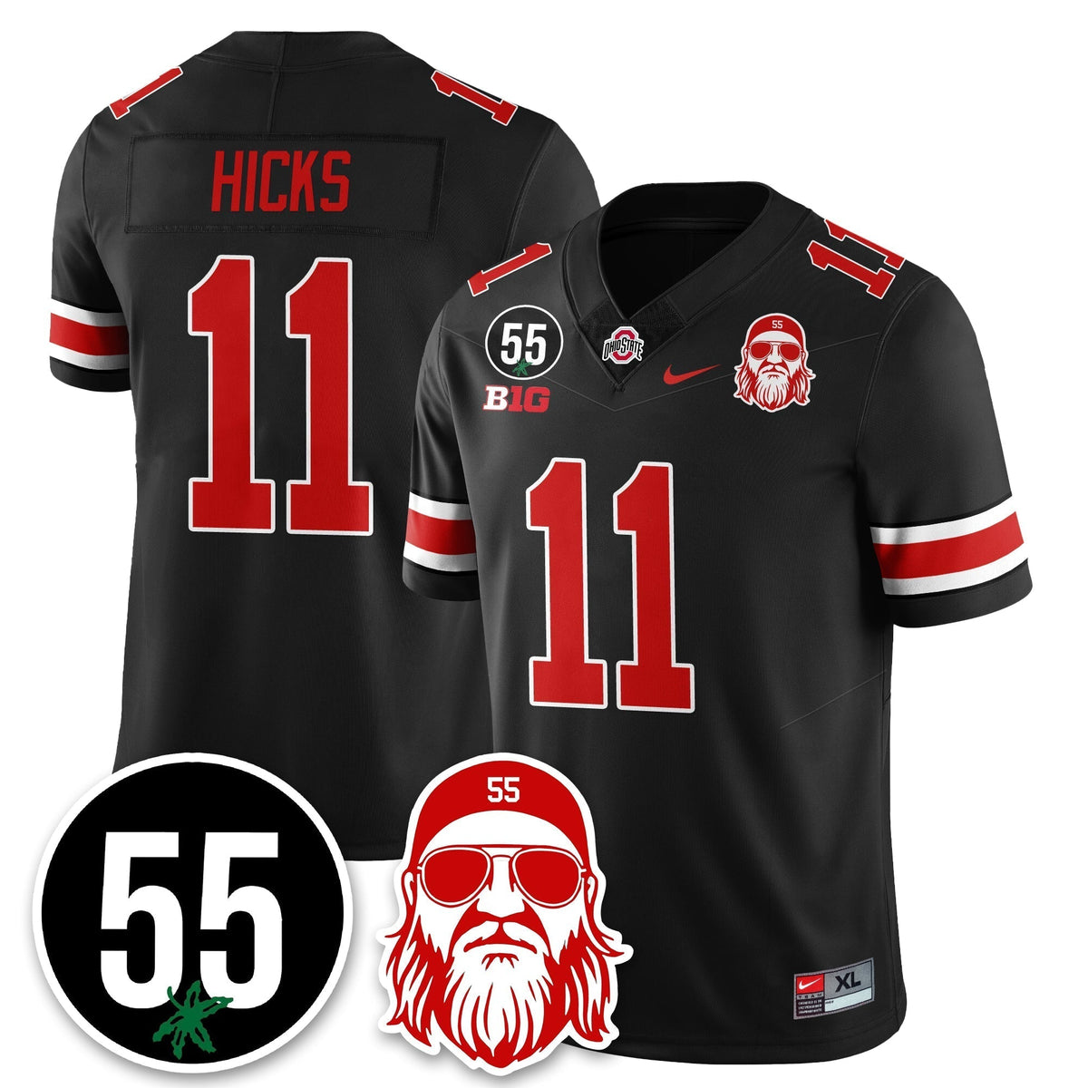 Ohio State Buckeyes Vapor Limited Jersey - Nick Mangold Patch