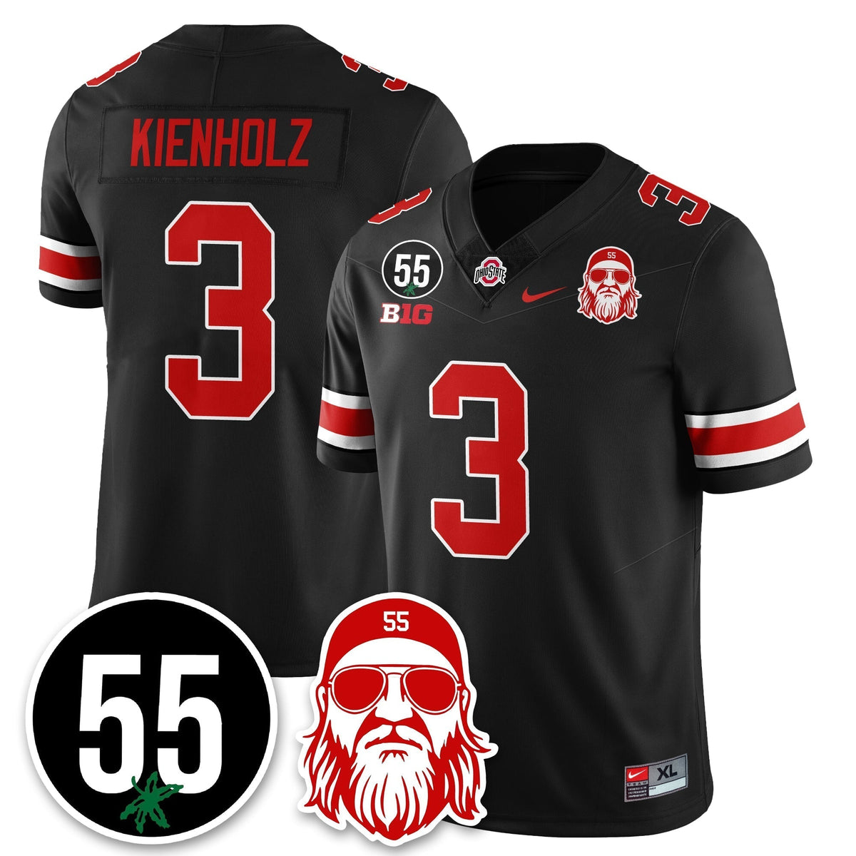 Ohio State Buckeyes Vapor Limited Jersey - Nick Mangold Patch