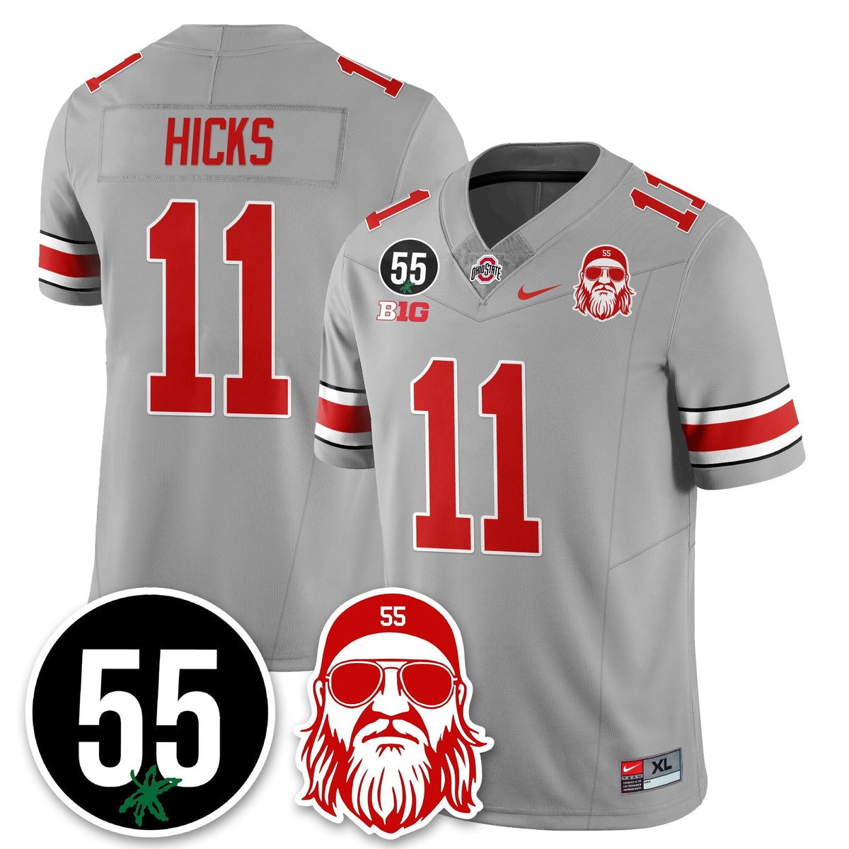 Ohio State Buckeyes Vapor Limited Jersey - Nick Mangold Patch