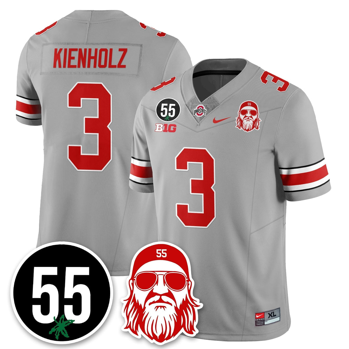 Ohio State Buckeyes Vapor Limited Jersey - Nick Mangold Patch