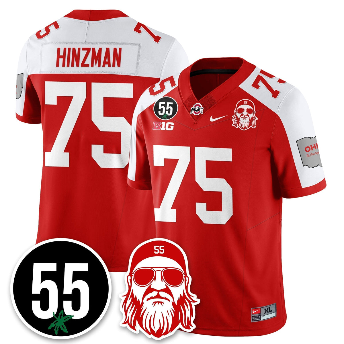 Ohio State Buckeyes Vapor Limited Jersey - Nick Mangold Patch
