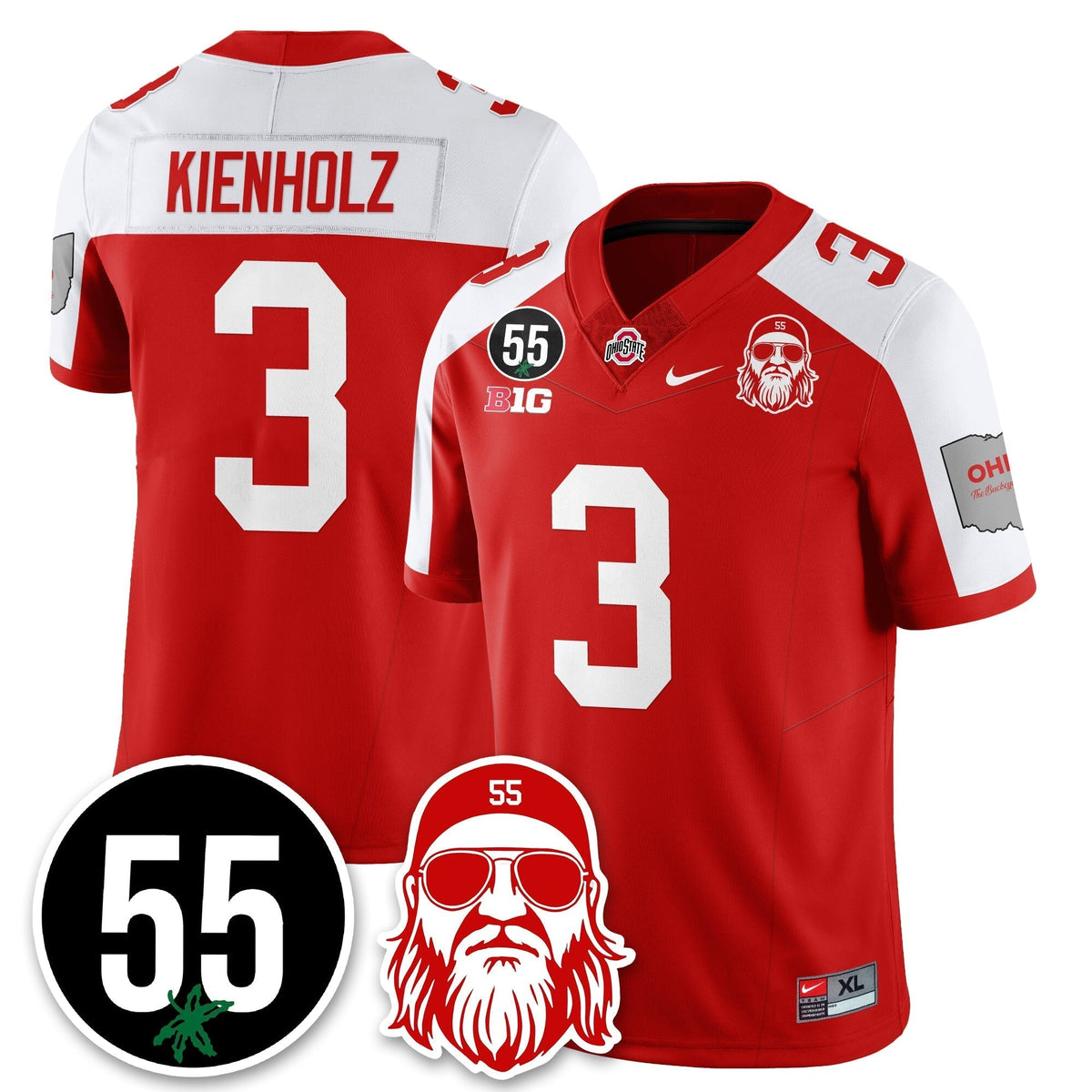 Ohio State Buckeyes Vapor Limited Jersey - Nick Mangold Patch