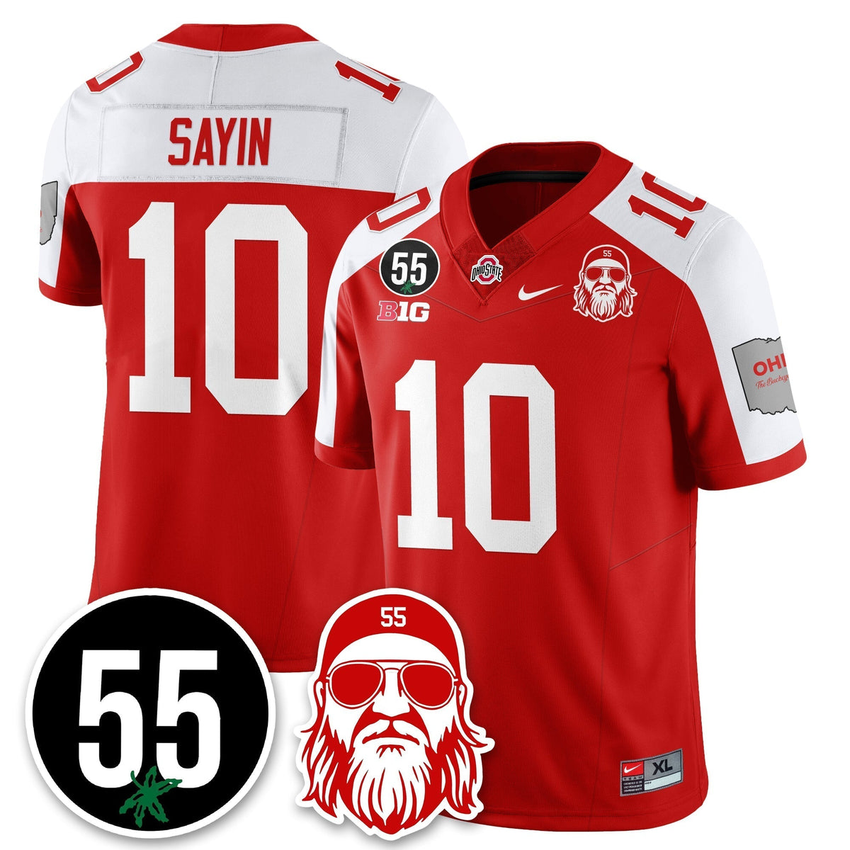 Ohio State Buckeyes Vapor Limited Jersey - Nick Mangold Patch