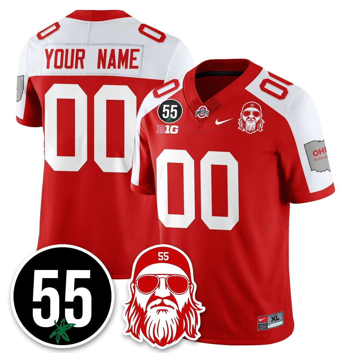 Ohio State Buckeyes Vapor Limited Jersey - Nick Mangold Patch