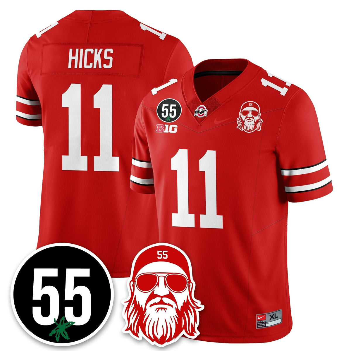 Ohio State Buckeyes Vapor Limited Jersey - Nick Mangold Patch