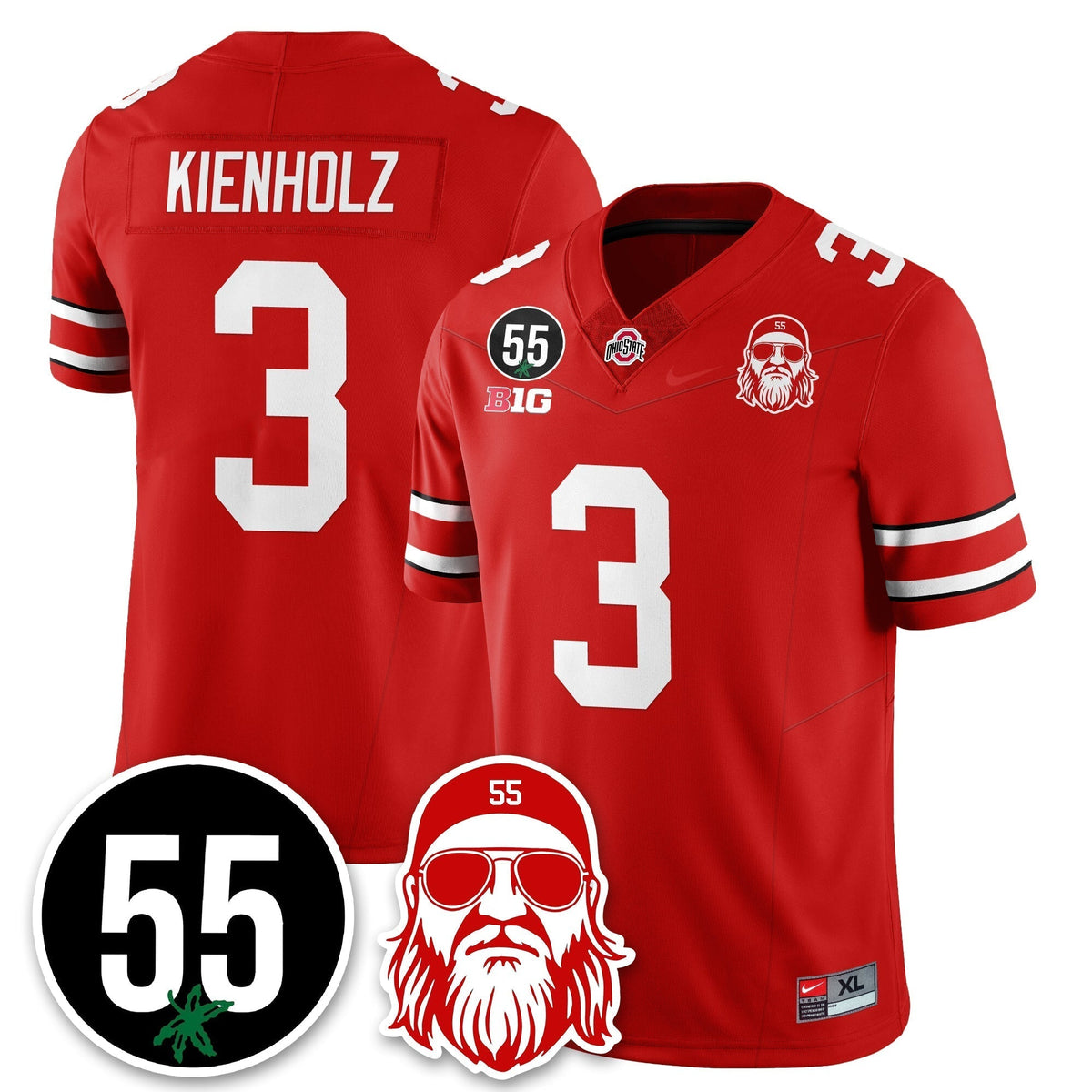 Ohio State Buckeyes Vapor Limited Jersey - Nick Mangold Patch