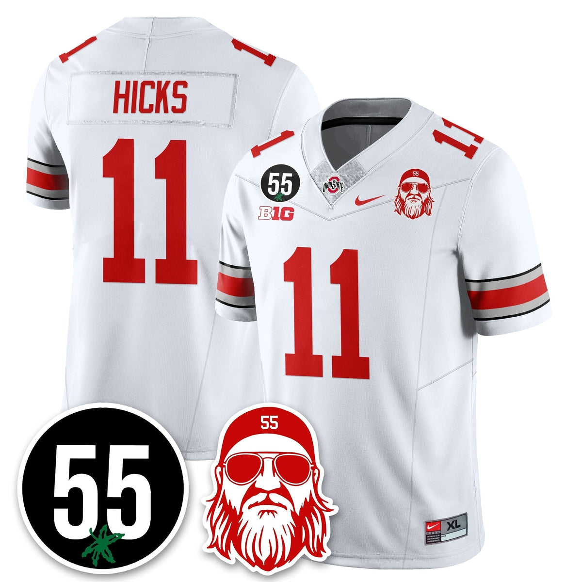 Ohio State Buckeyes Vapor Limited Jersey - Nick Mangold Patch