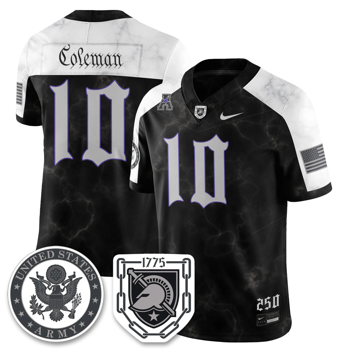 Army Black Knights Vapor Limited Jersey - 250 Years of Service and Sacrifice-Cuztomshoes