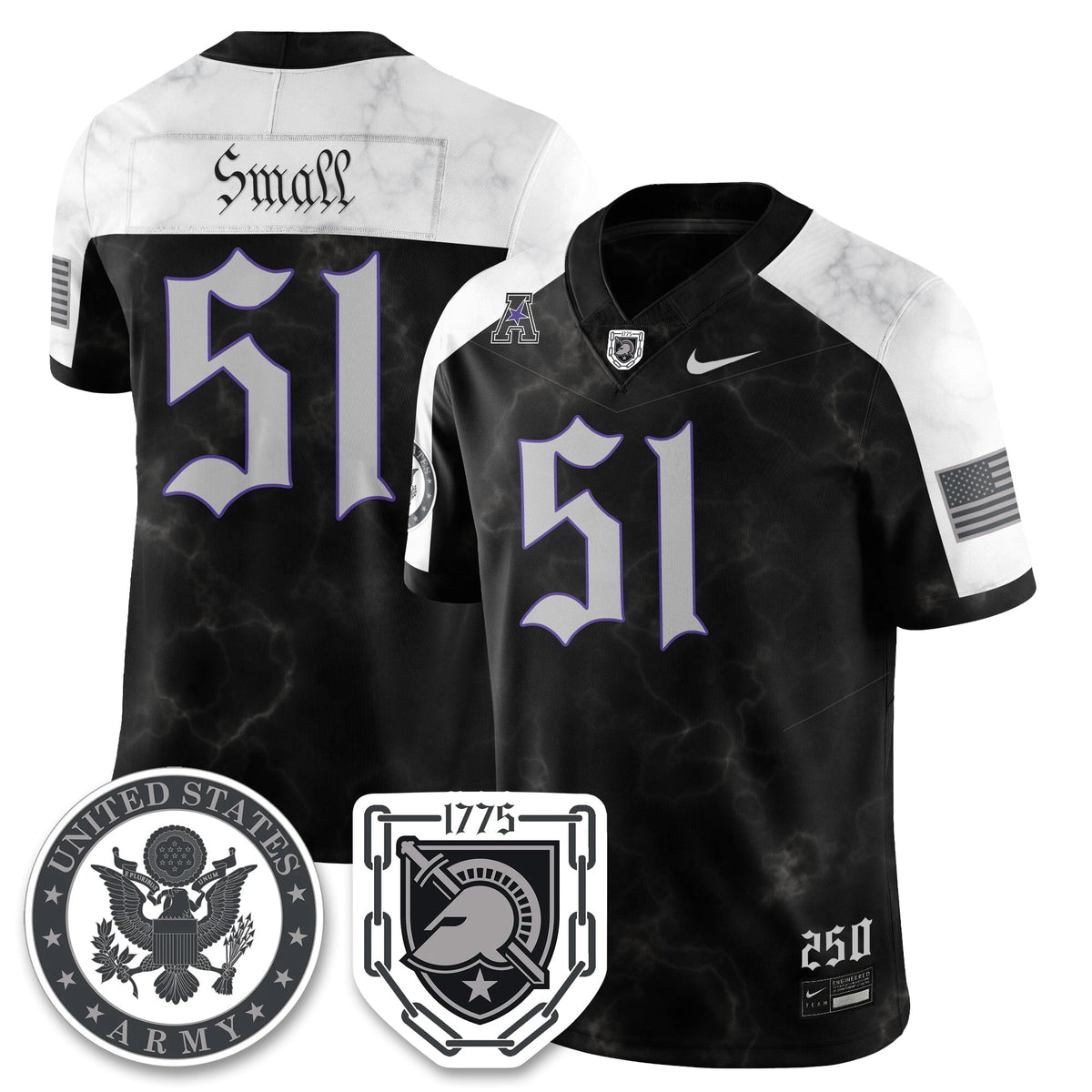 Army Black Knights Vapor Limited Jersey - 250 Years of Service and Sacrifice-Cuztomshoes