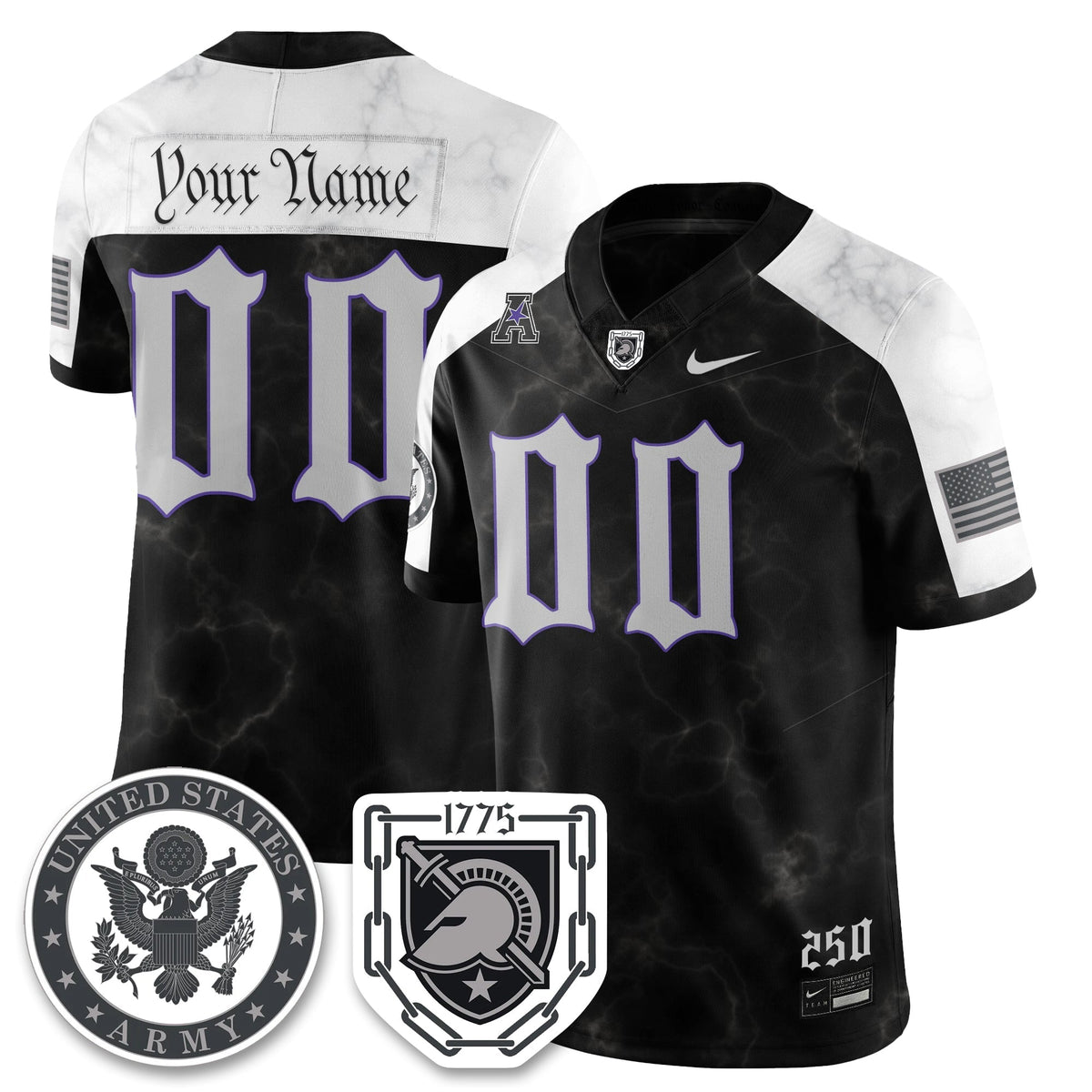 Custom ABK Vapor Limited Jersey - 250 Years of Service and Sacrifice-Cuztomshoes