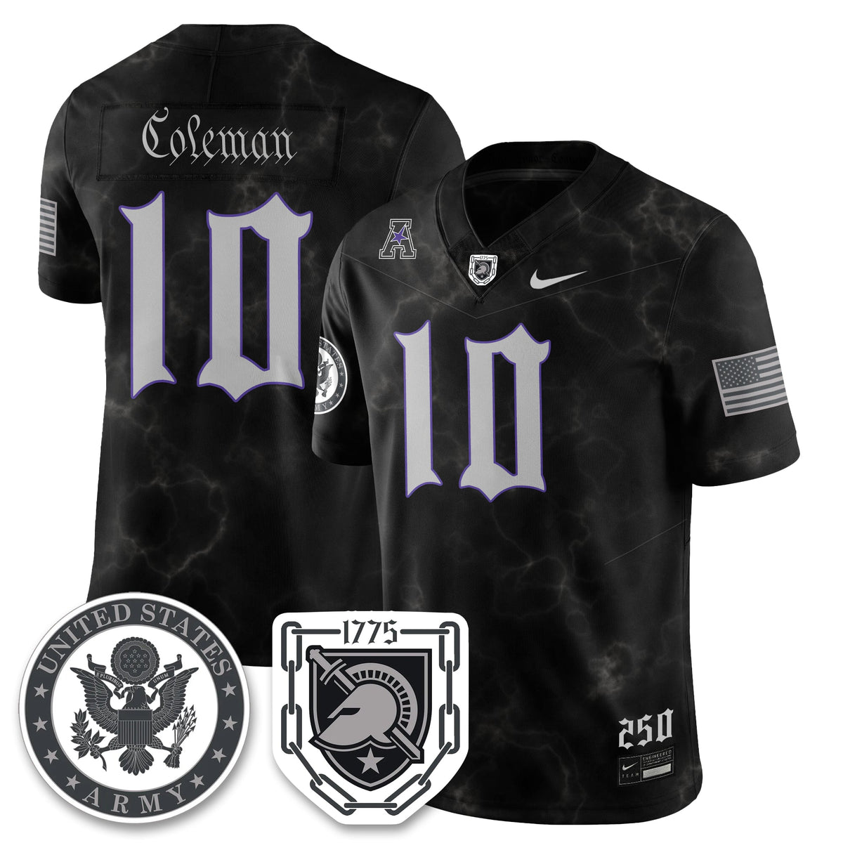Army Black Knights Vapor Limited Jersey - 250 Years of Service and Sacrifice-Cuztomshoes