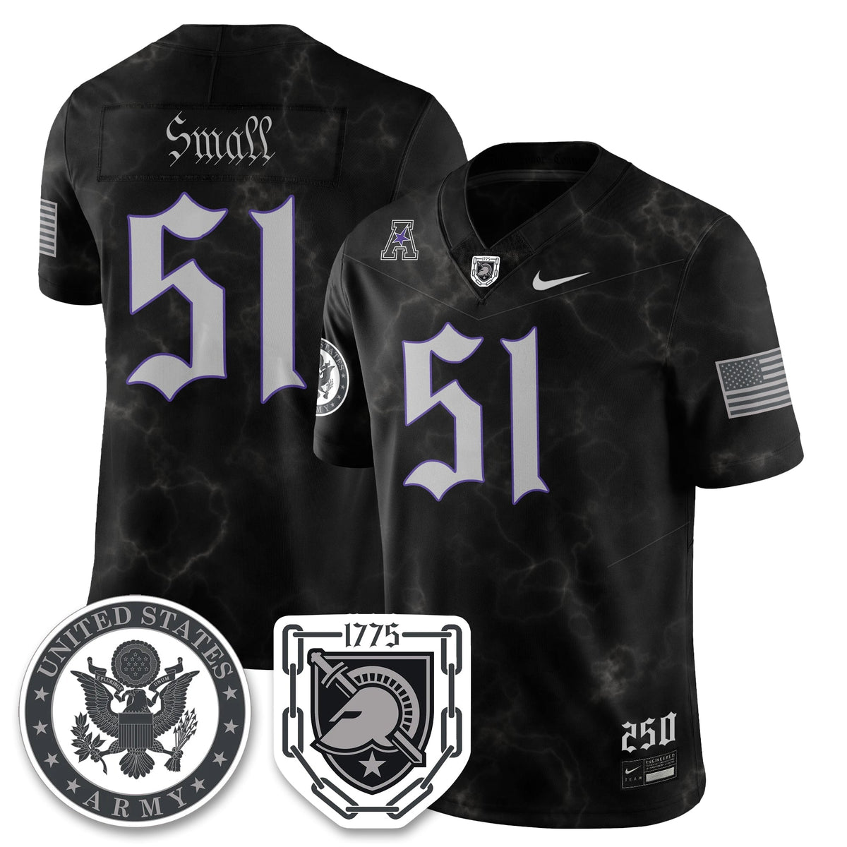 Army Black Knights Vapor Limited Jersey - 250 Years of Service and Sacrifice-Cuztomshoes