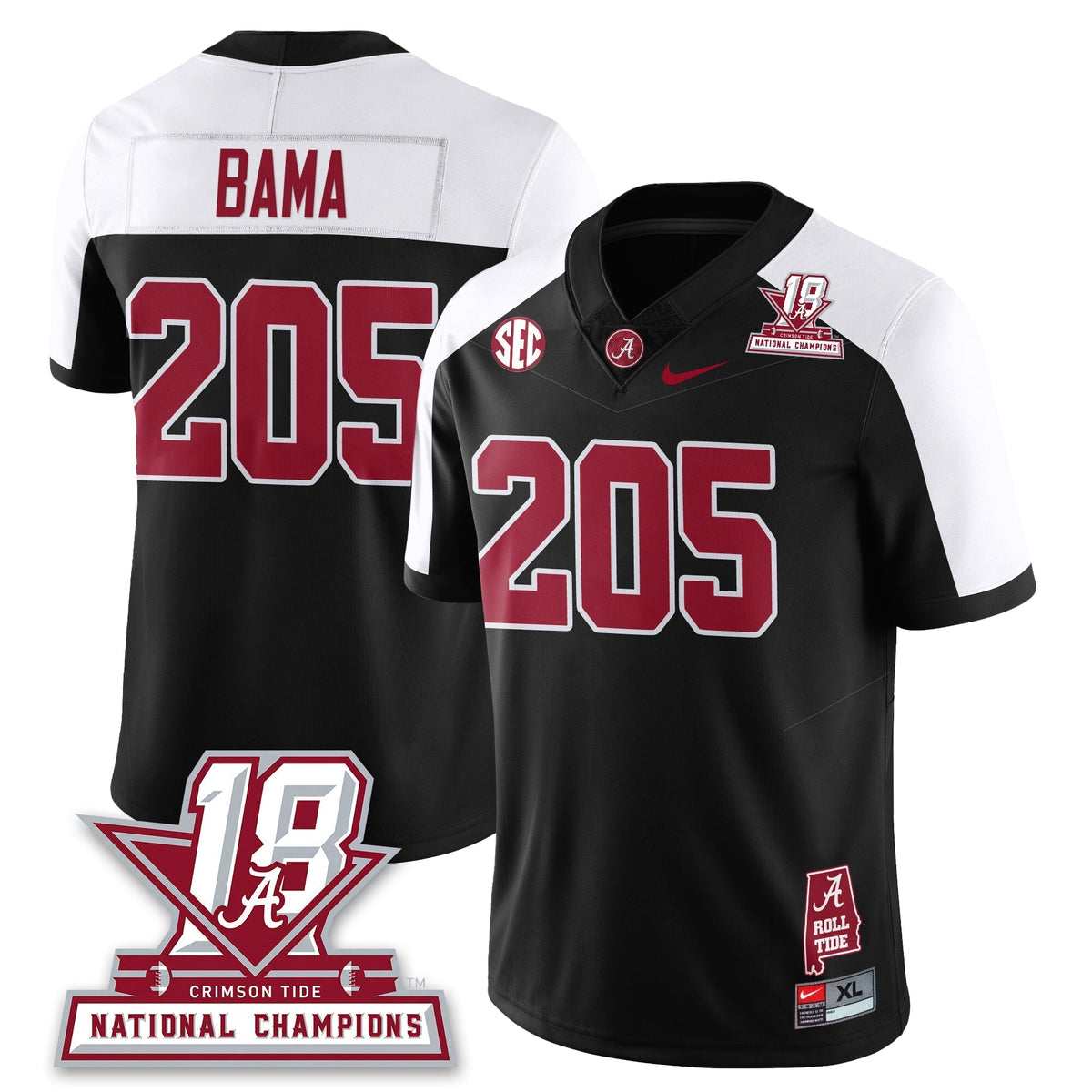 Alabama Crimson Tide 18x-Time National Champions Vapor Limited Jersey