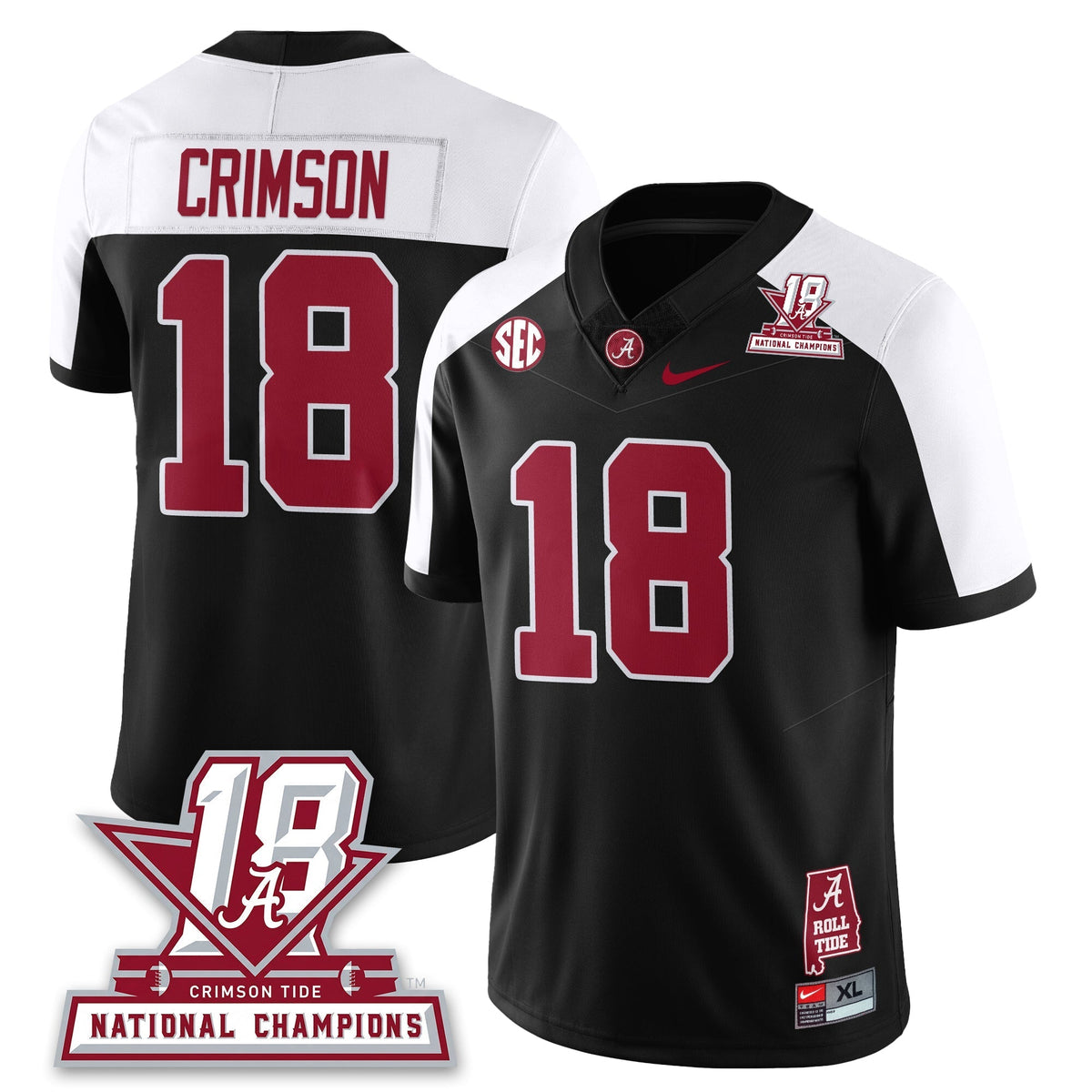Alabama Crimson Tide 18x-Time National Champions Vapor Limited Jersey
