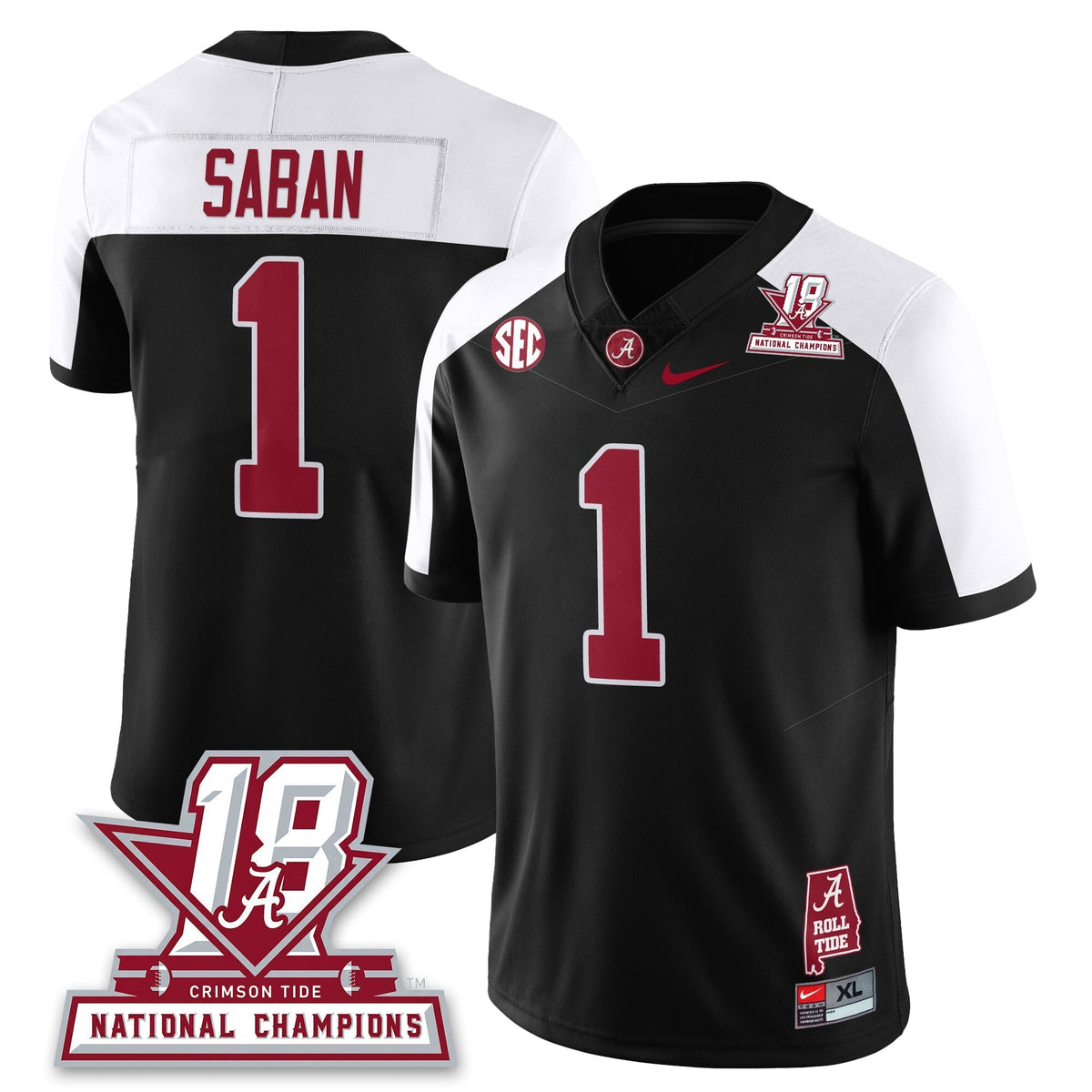 Alabama Crimson Tide 18x-Time National Champions Vapor Limited Jersey