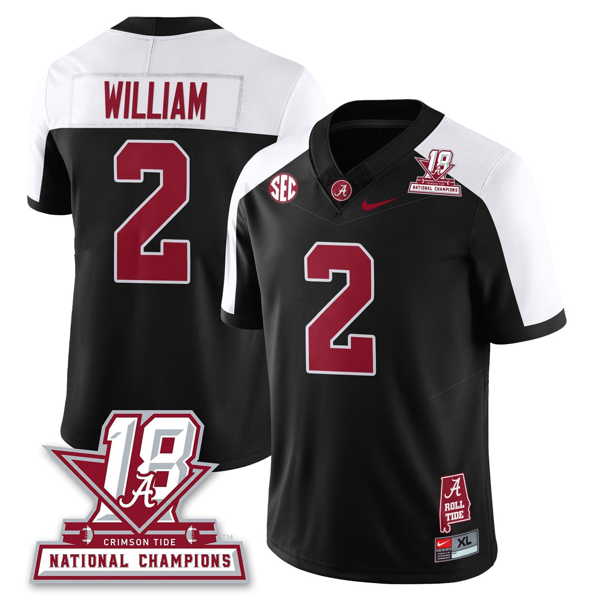Alabama Crimson Tide 18x-Time National Champions Vapor Limited Jersey