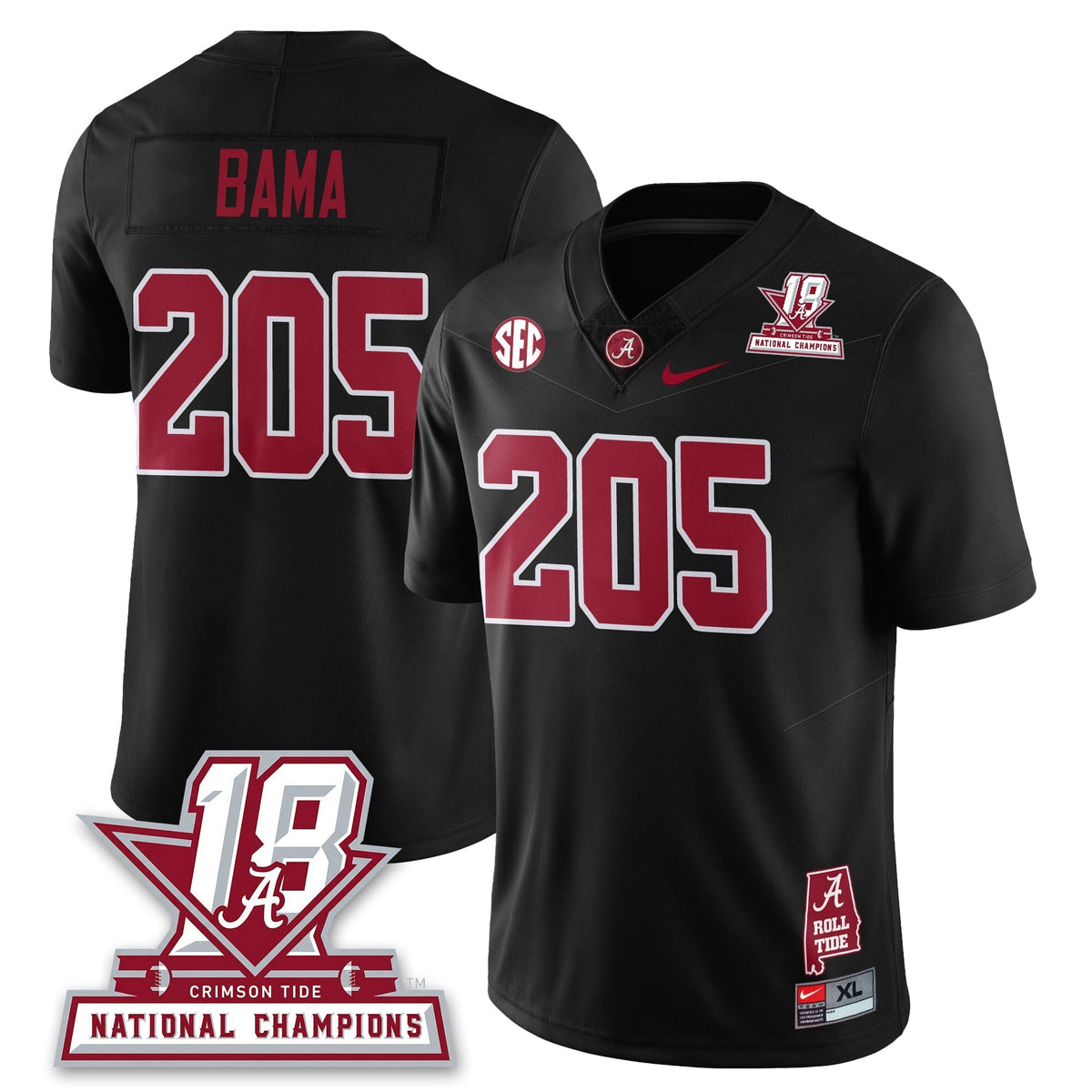 Alabama Crimson Tide 18x-Time National Champions Vapor Limited Jersey