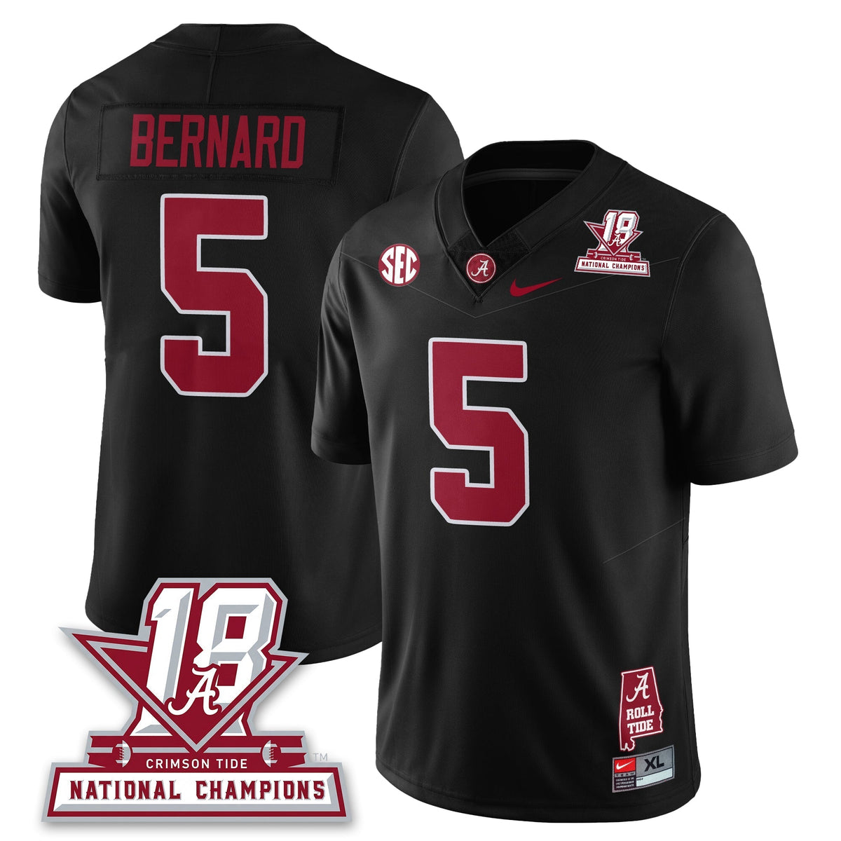 Alabama Crimson Tide 18x-Time National Champions Vapor Limited Jersey