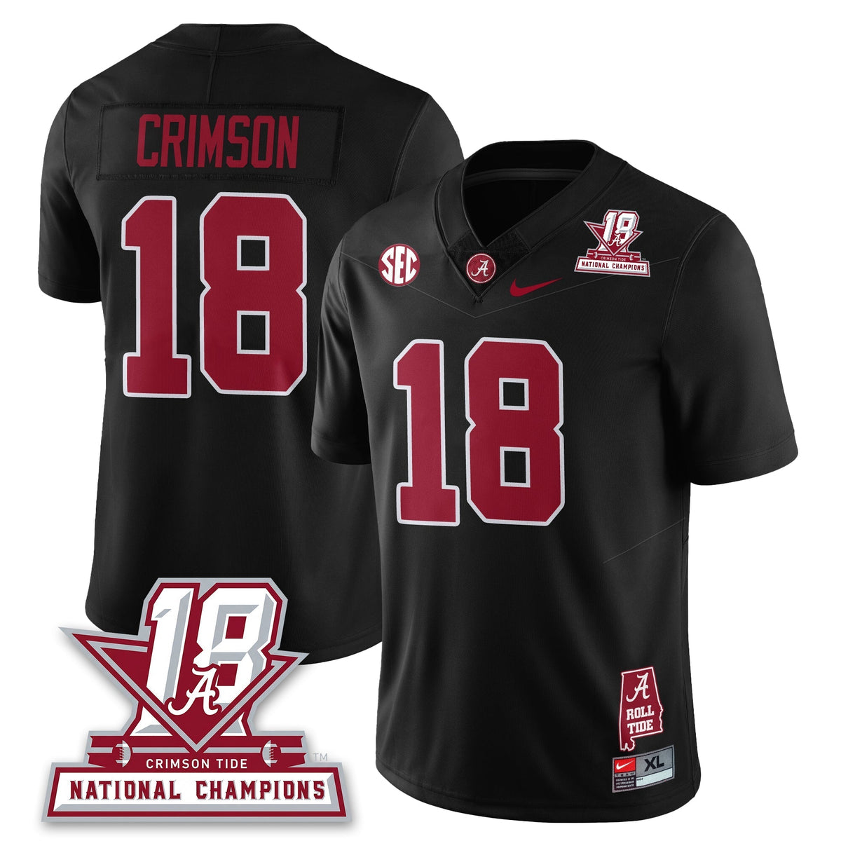 Alabama Crimson Tide 18x-Time National Champions Vapor Limited Jersey