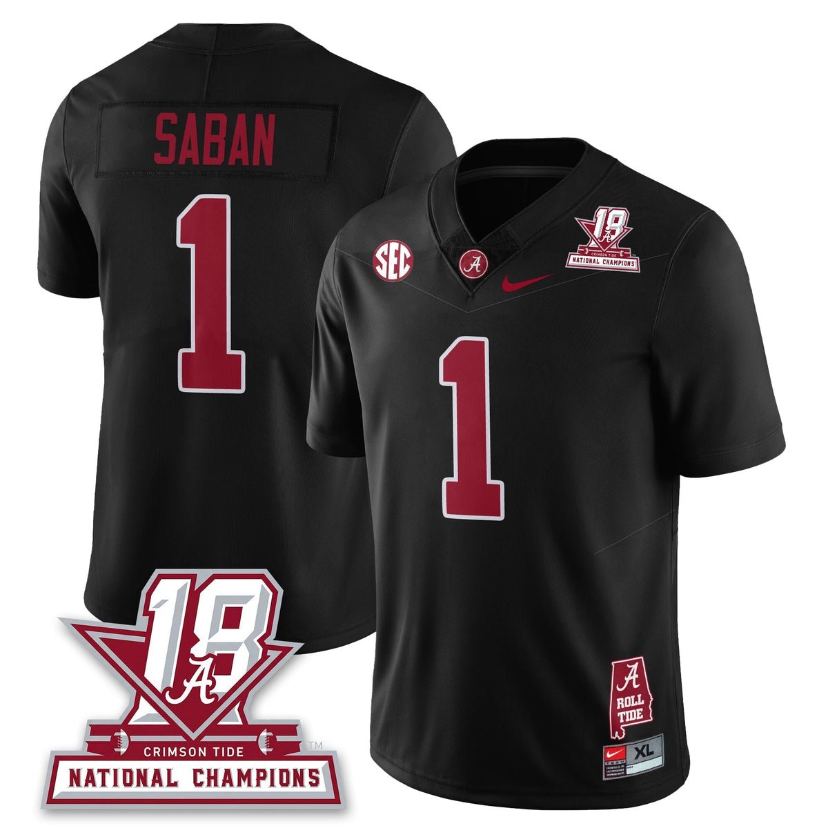 Alabama Crimson Tide 18x-Time National Champions Vapor Limited Jersey