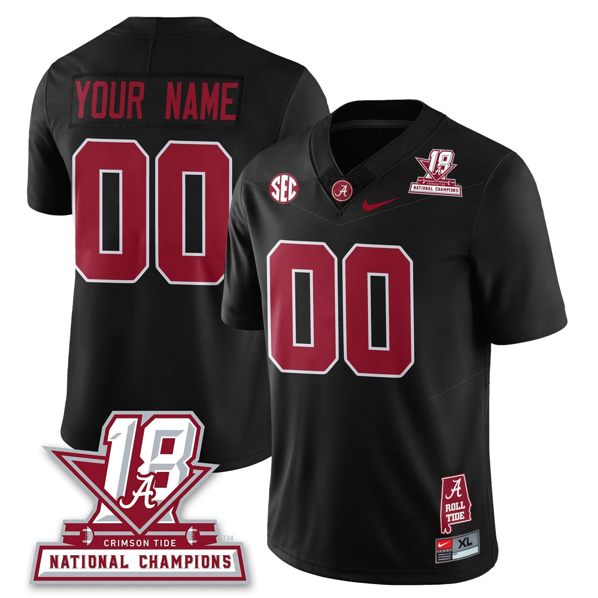 Alabama Crimson Tide 18x-Time National Champions Vapor Limited Jersey