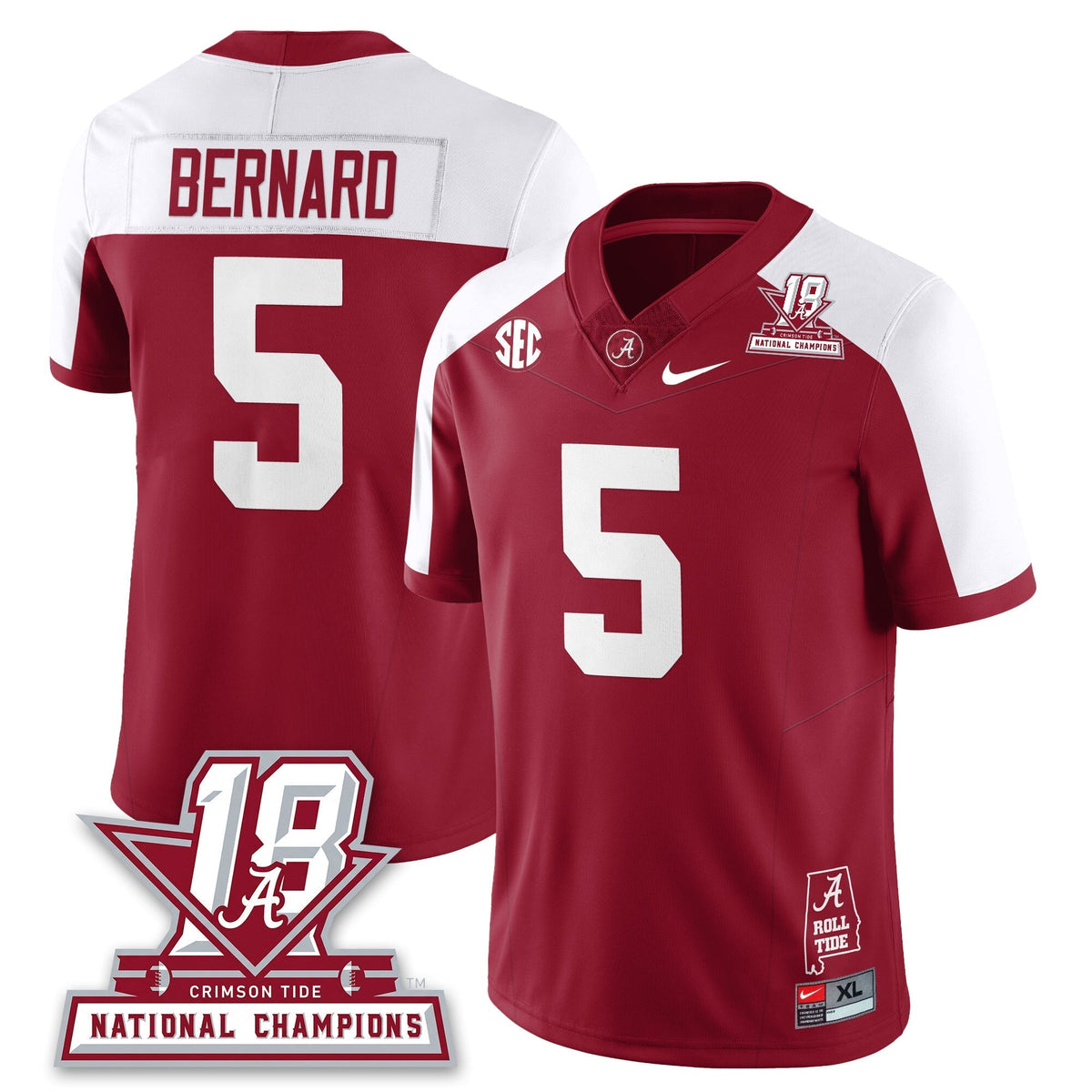 Alabama Crimson Tide 18x-Time National Champions Vapor Limited Jersey