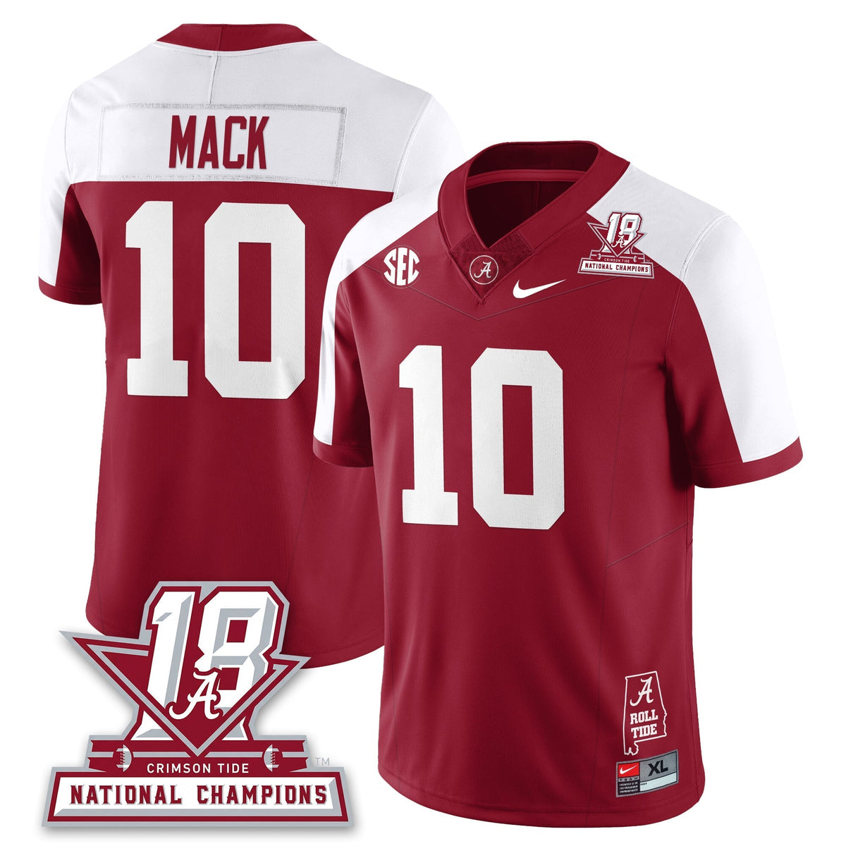 Alabama Crimson Tide 18x-Time National Champions Vapor Limited Jersey