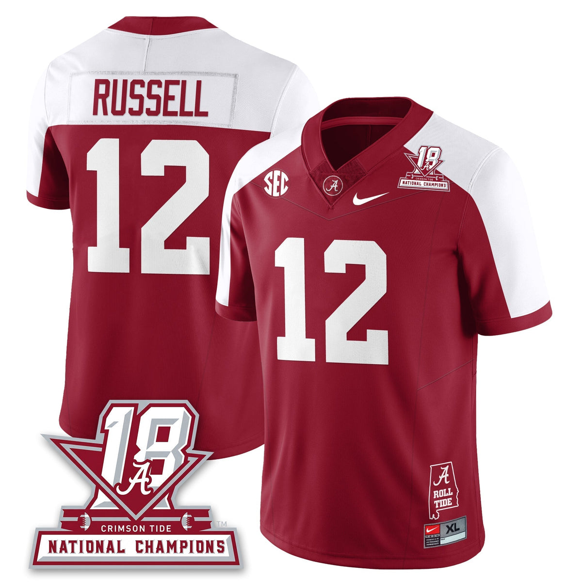 Alabama Crimson Tide 18x-Time National Champions Vapor Limited Jersey