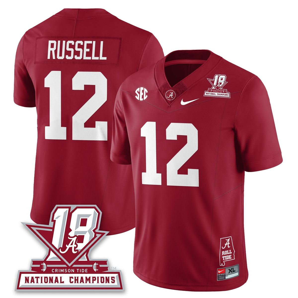 Alabama Crimson Tide 18x-Time National Champions Vapor Limited Jersey