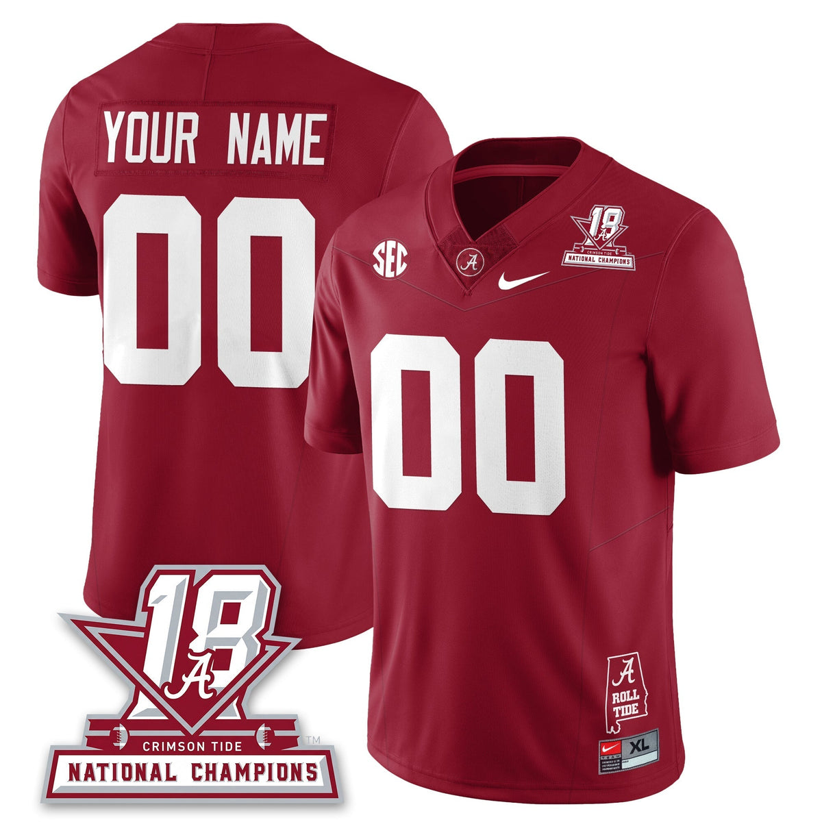 Alabama Crimson Tide 18x-Time National Champions Vapor Limited Jersey