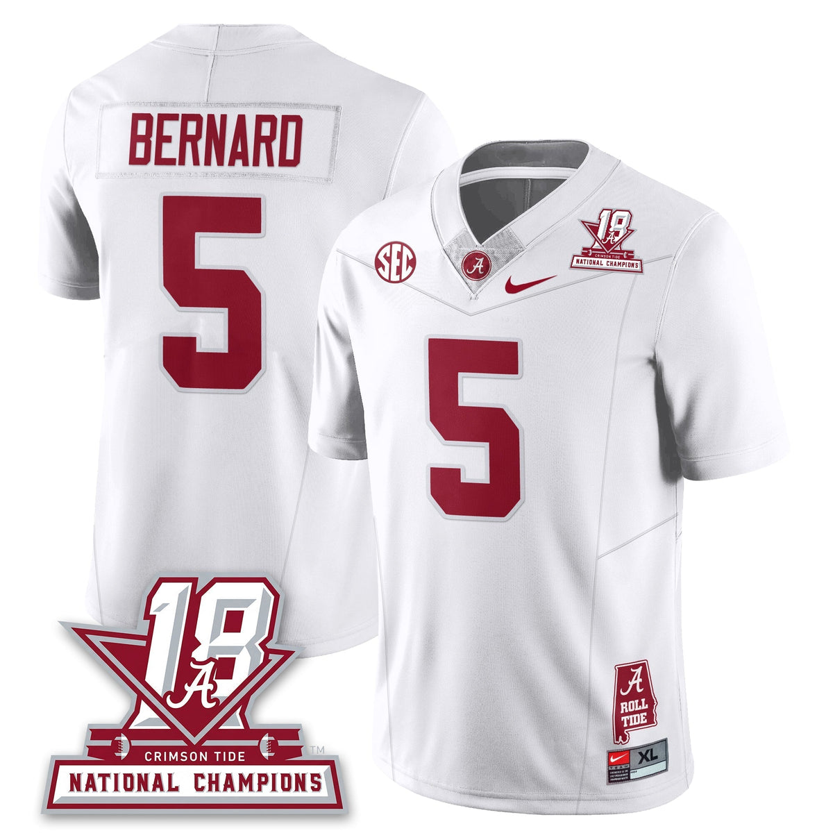 Alabama Crimson Tide 18x-Time National Champions Vapor Limited Jersey