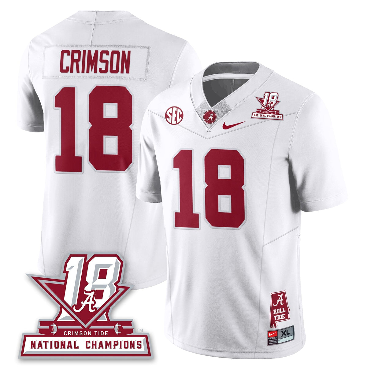 Alabama Crimson Tide 18x-Time National Champions Vapor Limited Jersey